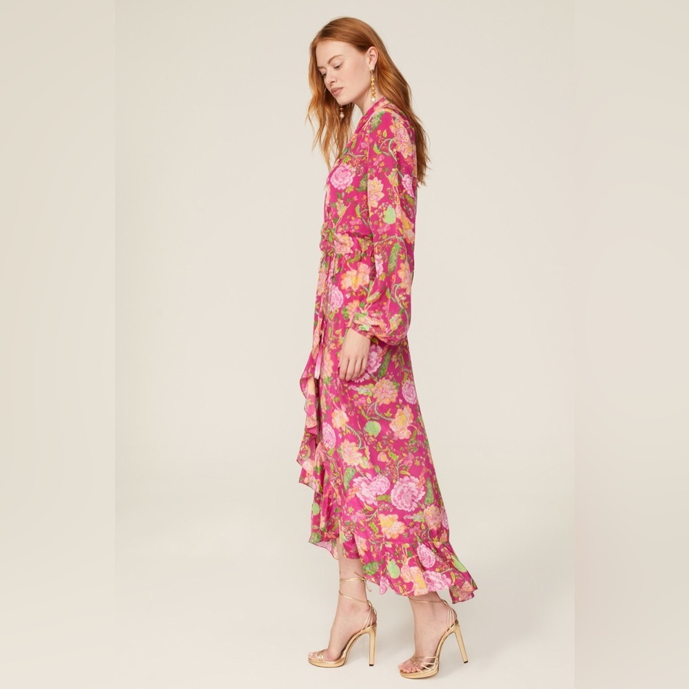 ROCOCO SAND Chloe Wrap Maxi Dress in Pink Size XS Long Gown​ - Picture 7 of 9